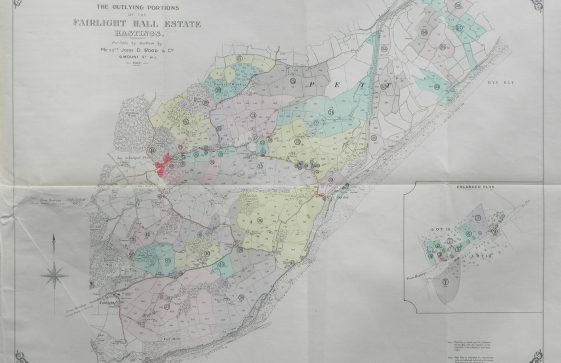 Fairlight Hall Estate Auction 1917 Map